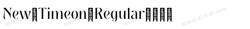 New Timeon Regular字体转换
